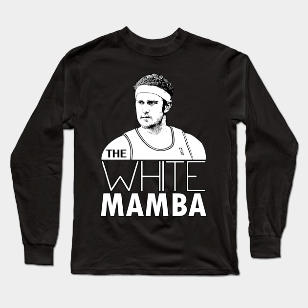 The White Mamba - Brian Scalabrine Long Sleeve T-Shirt by tripart